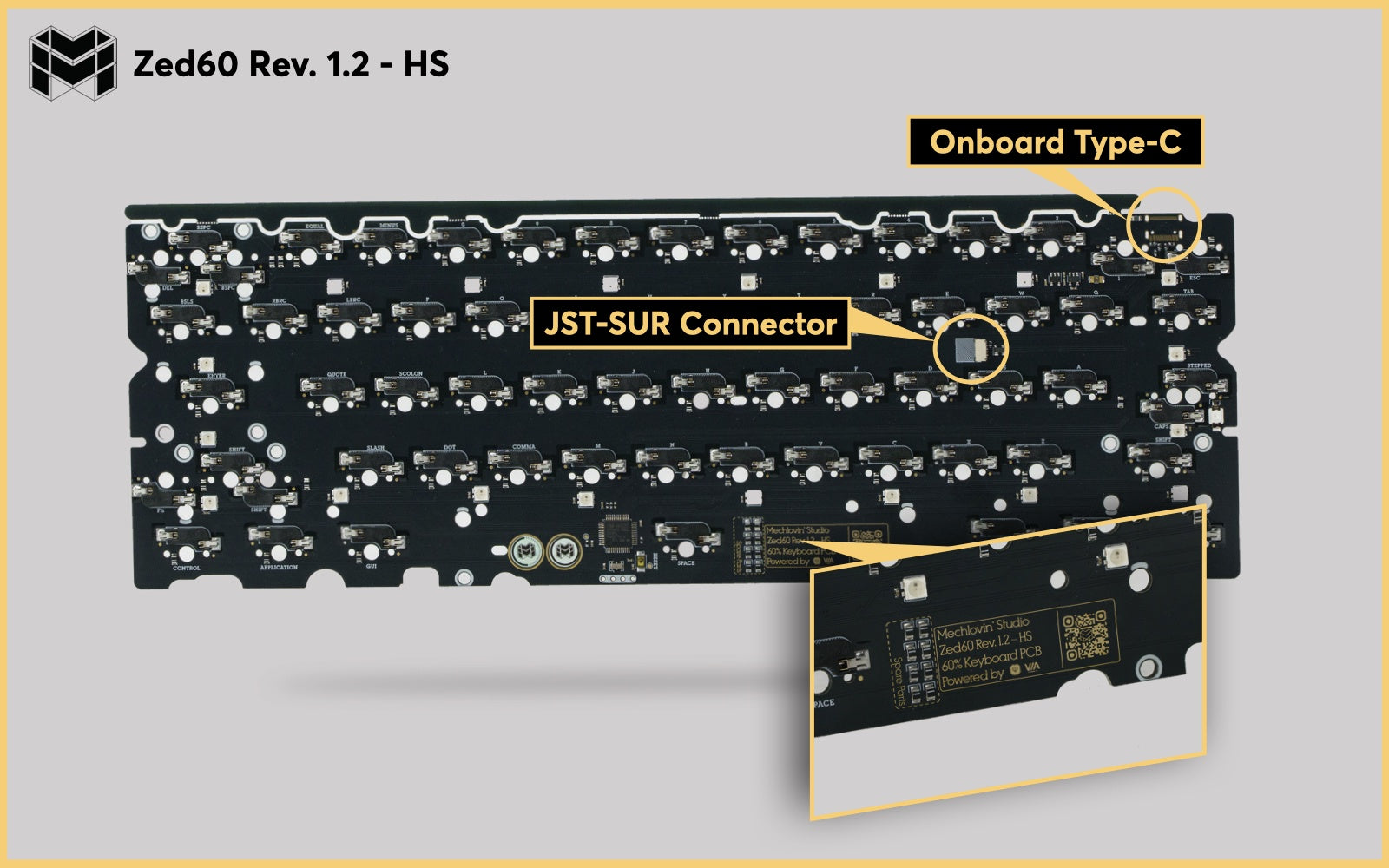 Mechlovin' ZED60-HS & ZED65-HS Hotswap PCBs