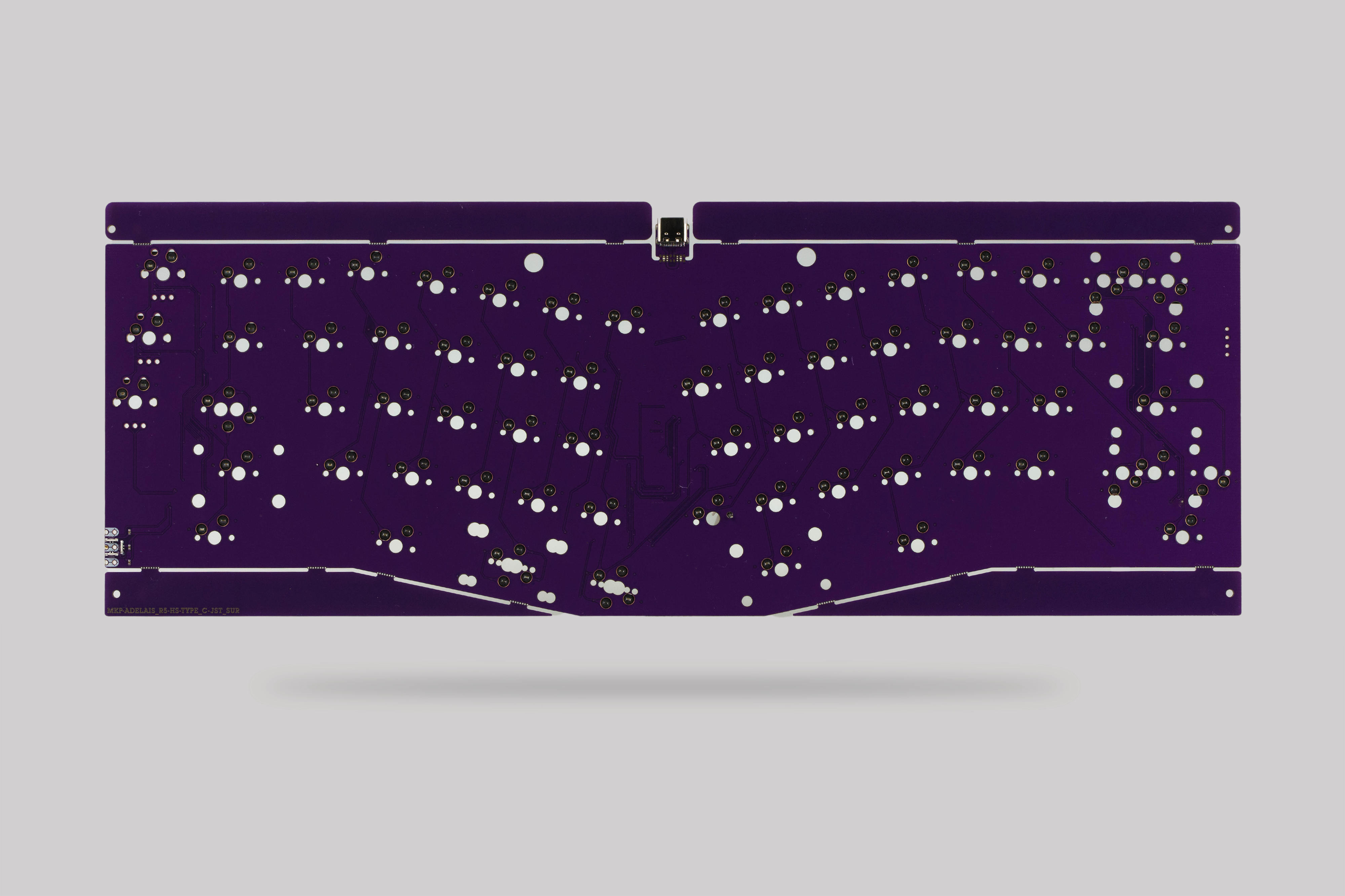 Adelais (Alice layout) Solder & Hotswap PCB (Type-C and Mini-USB)
