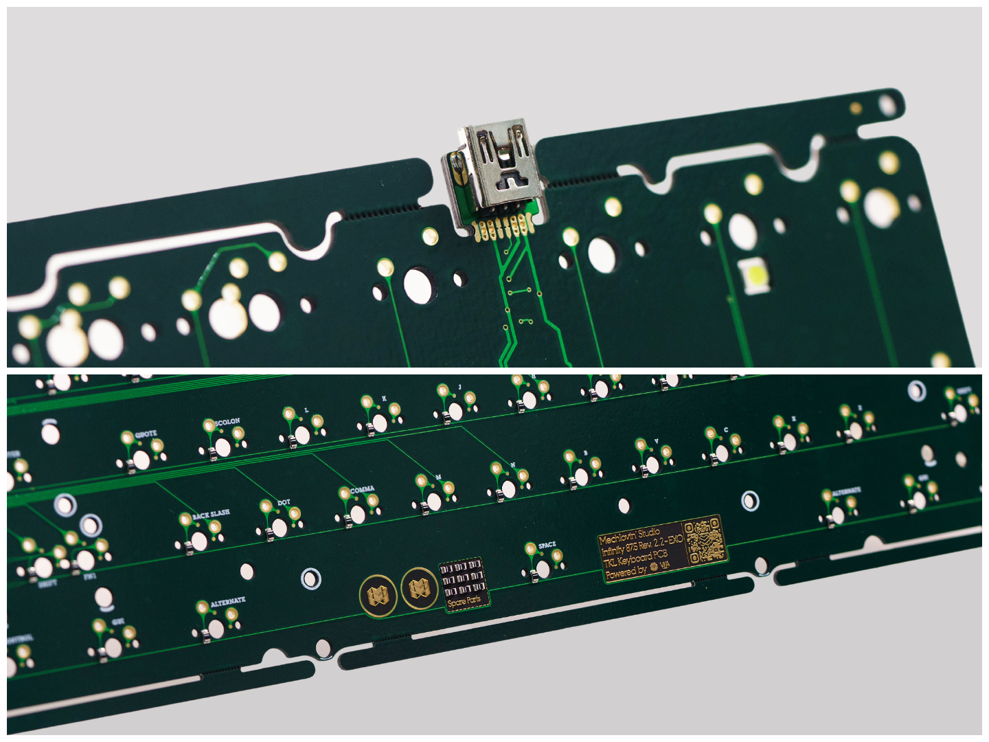 Mechlovin' Infinity 87.5 (87 & 88 Hybrid Layout) PCB