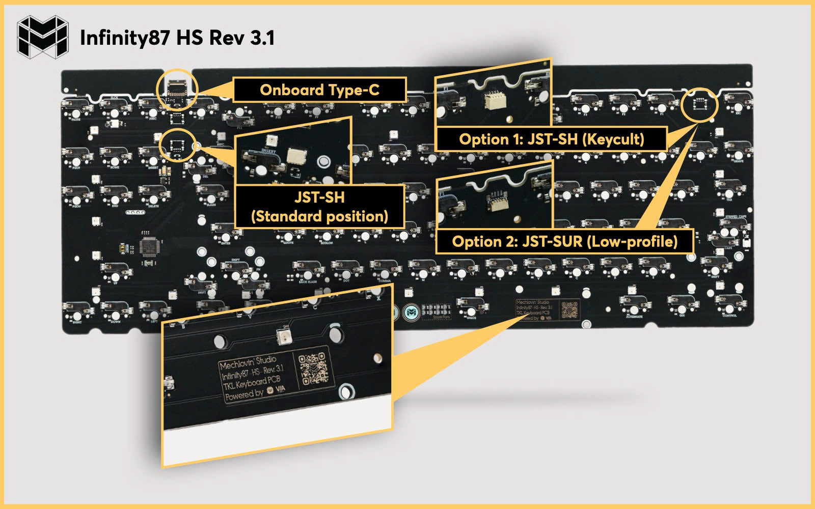 Mechlovin' Infinity 87 & 88 Hotswap PCBs