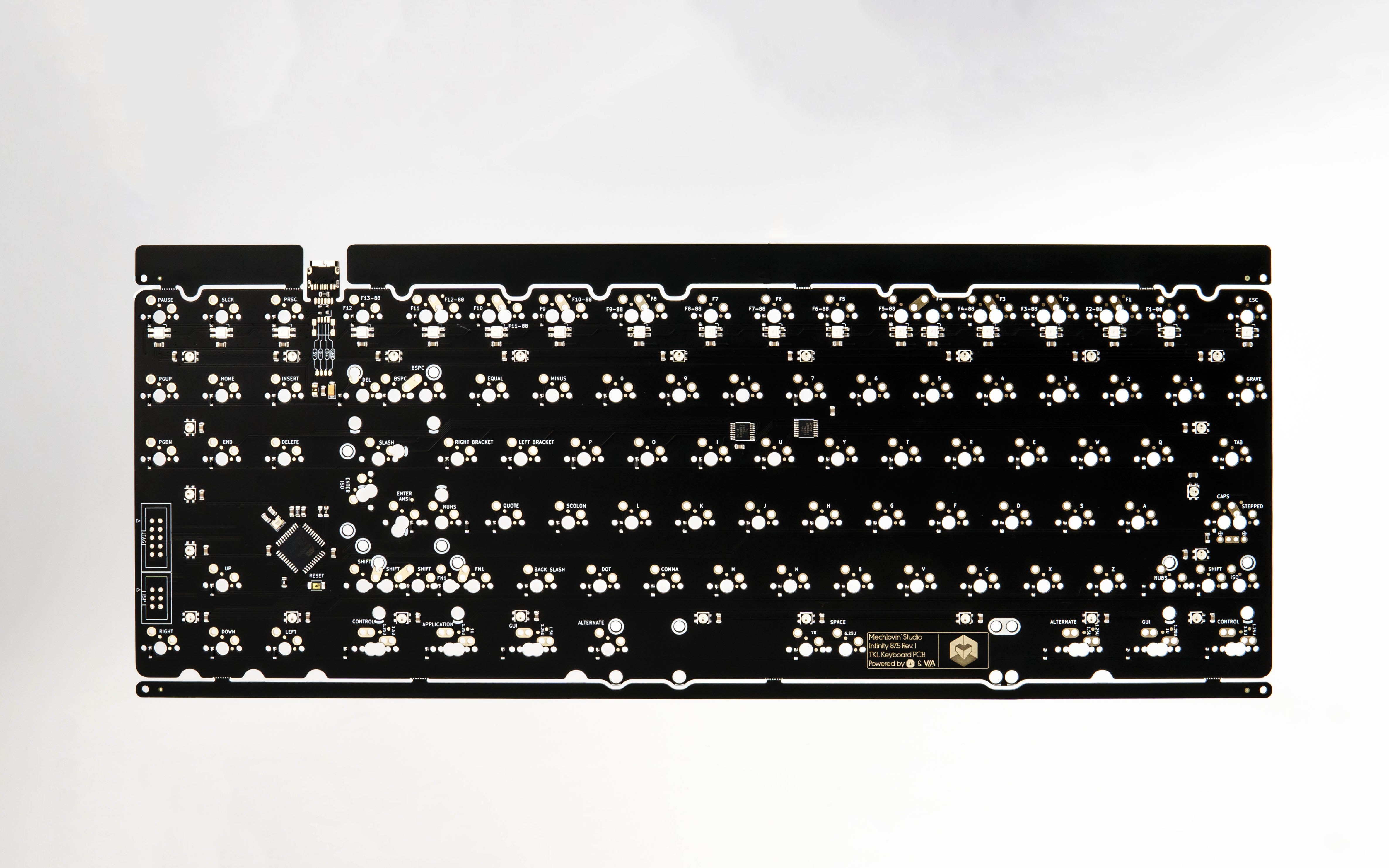 Mechlovin' Infinity 87.5 (87 & 88 Hybrid Layout) PCB