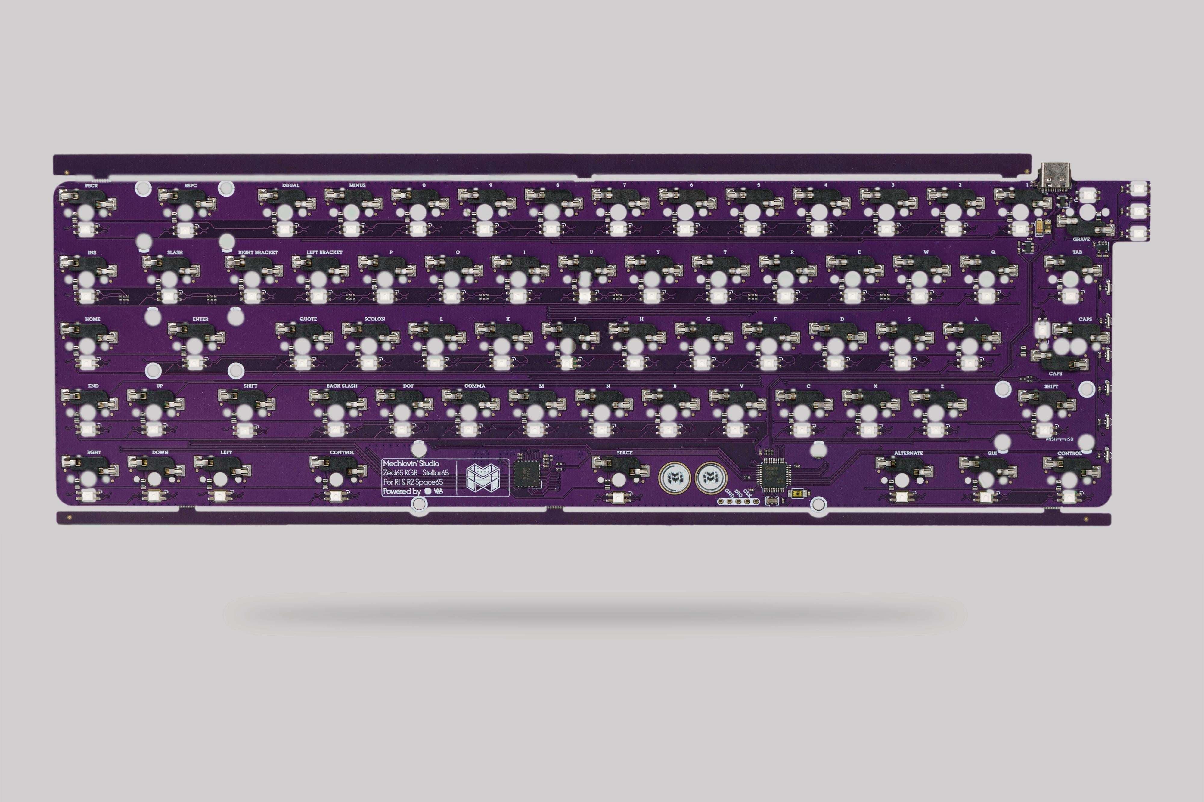 Stellar65 - Hotswap RGB PCB for R1 & R2 Space65