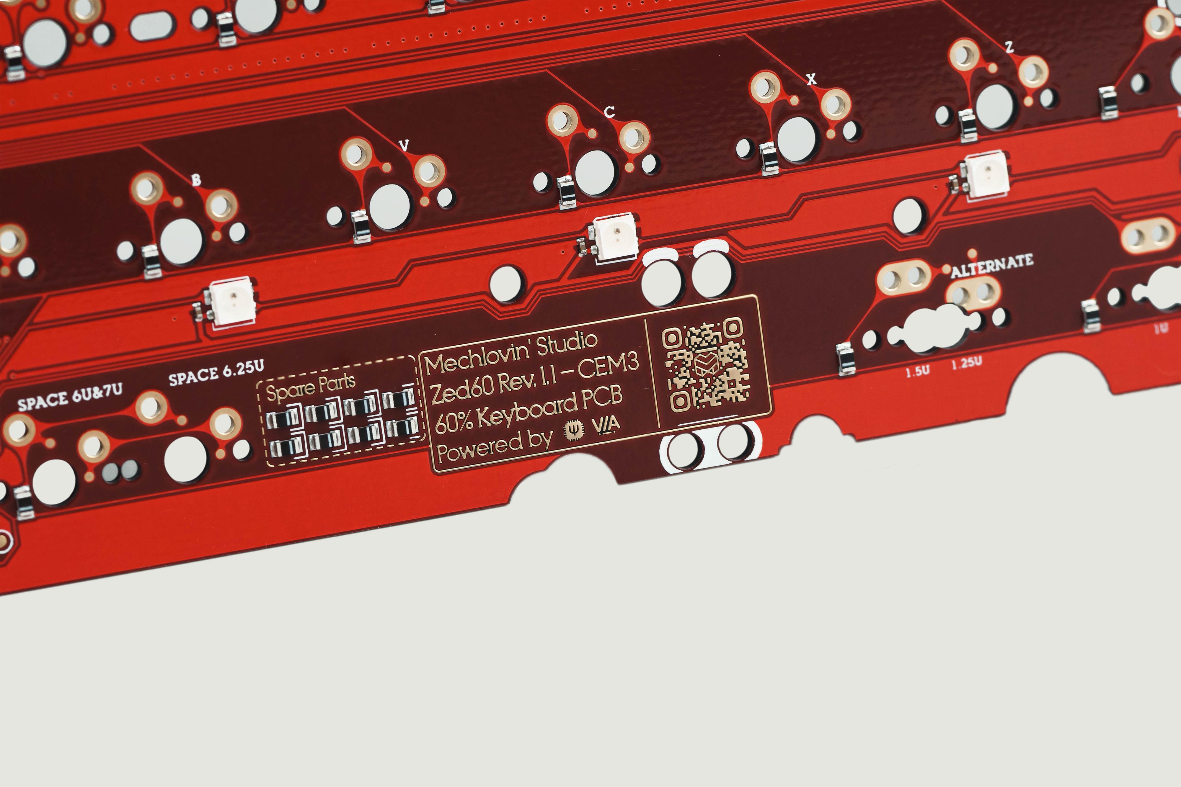 Mechlovin' Zed60 60% PCB